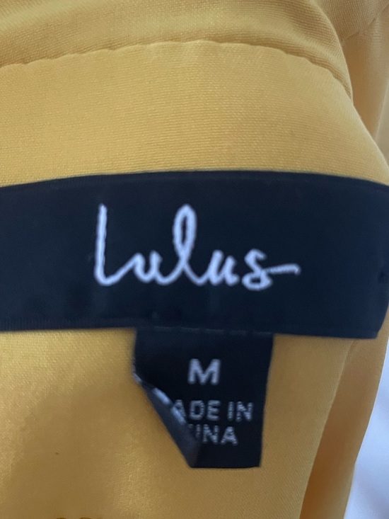 Lulu's Golden Yellow Tiered V-Neck Dress - Picture 2 of 5